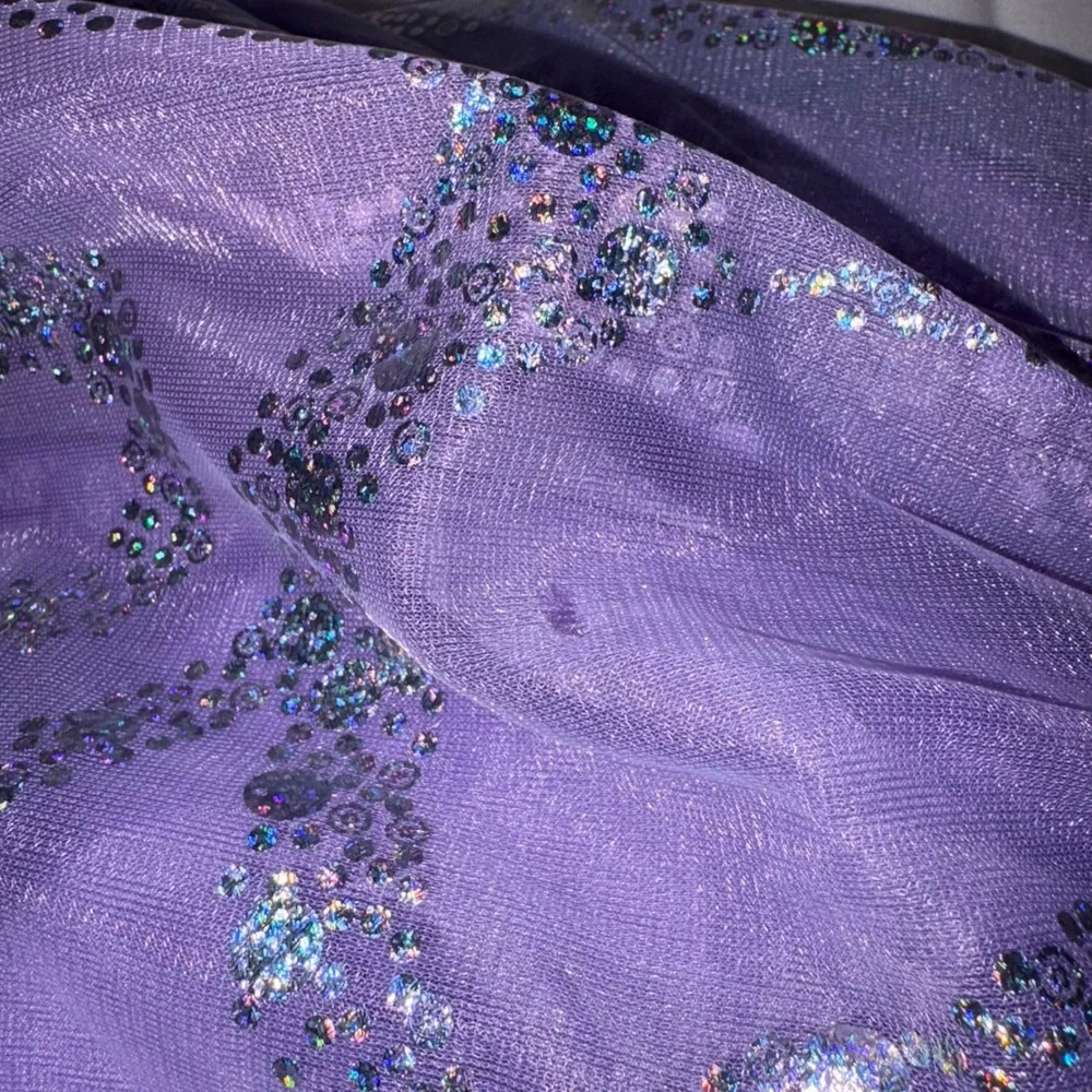 Wicked‎ Kids Costume Dress Purple Silver Glitter Sparkle Size XS/TP 3T4T